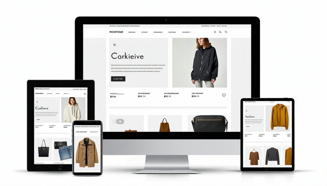 Responsive website design for a modern e-commerce platform